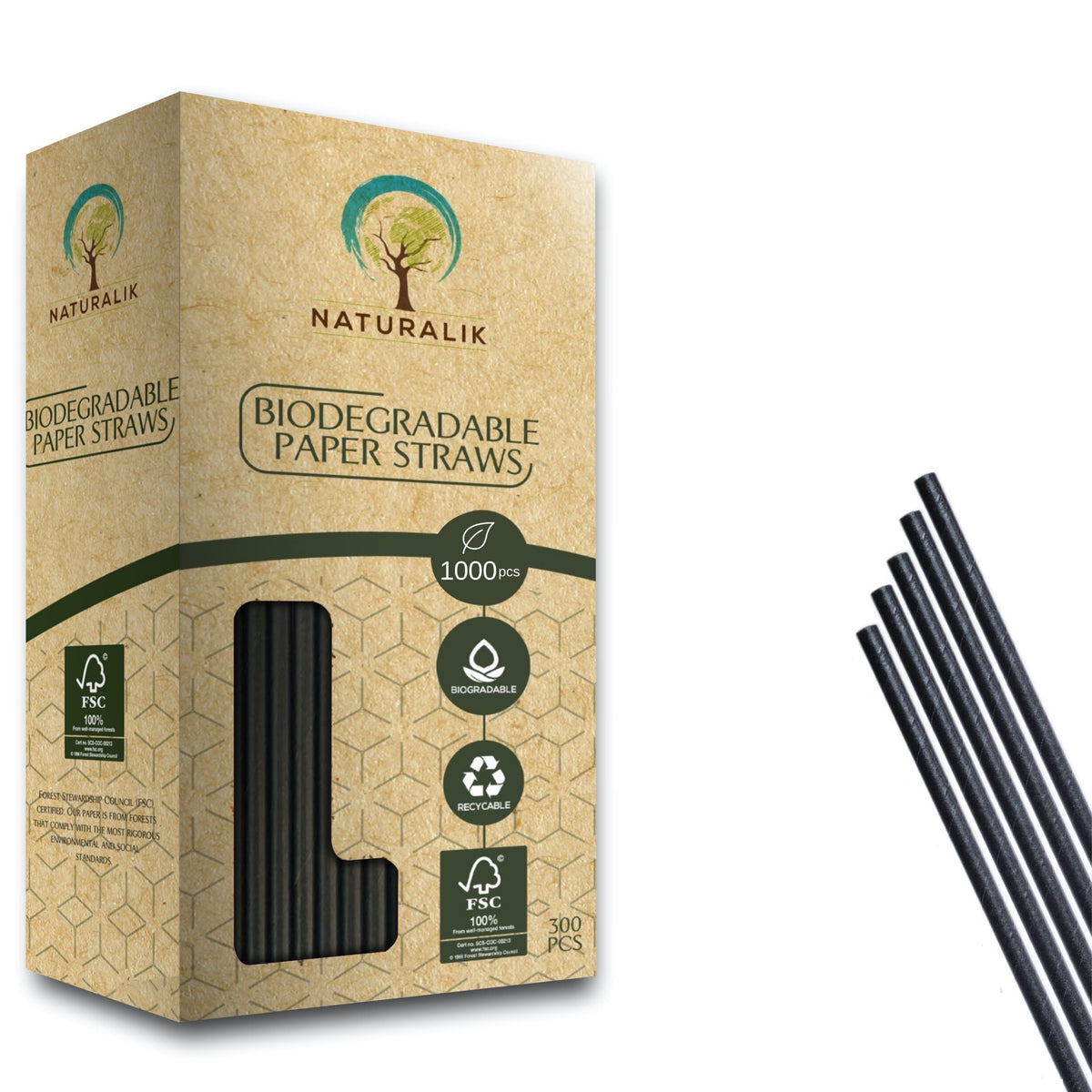 Naturally Compostable 28gsm Drinking Straw Packaging Paper 27mm White