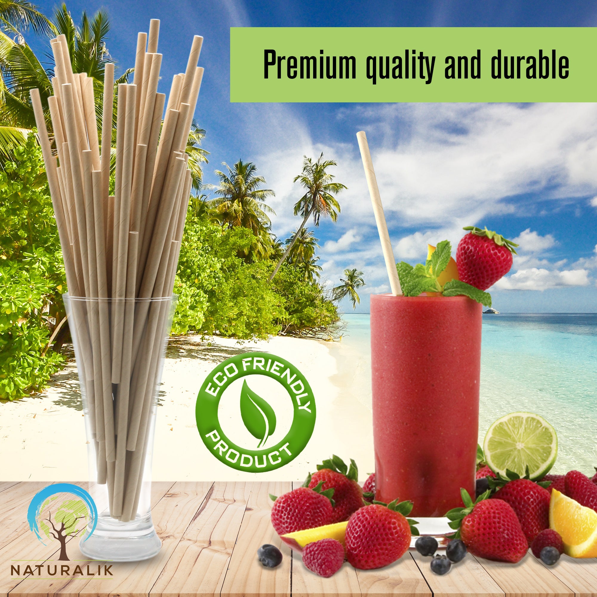 Premium Photo  Drinking paper colorful straws for reusable and