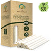 Naturalik White Paper Straws 300 Pack