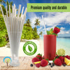 Naturalik White Paper Straws 4000 Pack Extra Durable